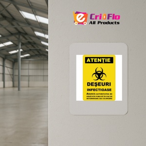 Indicator Pentru deseuri infectioase, Sticker autocolant - Img 3