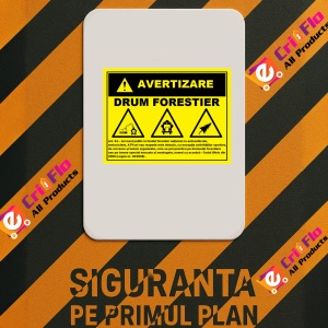 Indicator Pentru drumurile forestiere, Sticker autocolant - Img 2