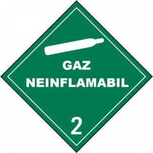 Indicator Pentru gaz care nu e inflamabil clasa 2 adr, Sticker autocolant