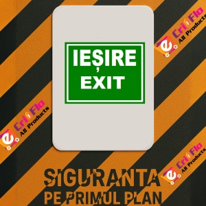 Indicator Pentru iesire exit, Sticker autocolant - Img 2