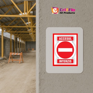 Indicator Pentru interzicere accesul interzis, Sticker autocolant - Img 5