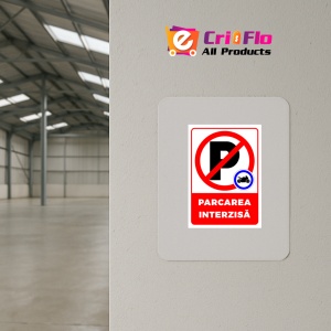 Indicator Pentru interzicerea parcari cu exceptia motocicletei, Sticker autocolant - Img 3