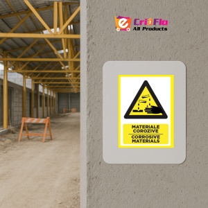 Indicator Pentru materiale corozive corrosive materials, Sticker autocolant - Img 5