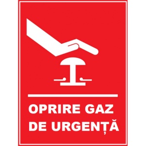 Indicator Pentru oprire in caz de urgenta, Sticker autocolant