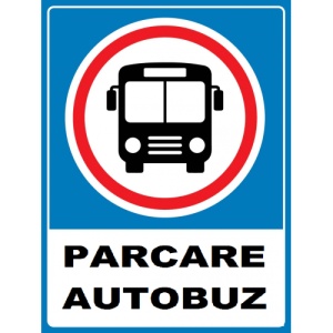 Indicator pentru parcare autobuz, Sticker autocolant