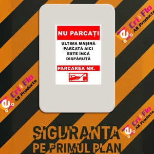 Indicator Pentru parcare cu numar, Sticker autocolant - Img 2