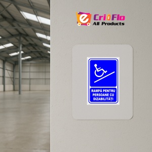 Indicator Pentru rampa persoane cu handicap, Sticker autocolant - Img 3