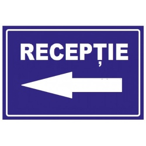 Indicator Pentru receptie la stanga, Sticker autocolant