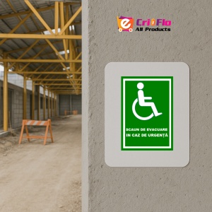 Indicator Pentru scaun de evacuare in caz de urgenta, Sticker autocolant - Img 5