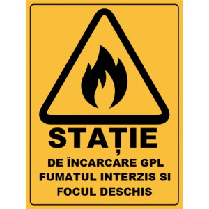 Indicator Pentru statie in incarcare GPL, Sticker autocolant