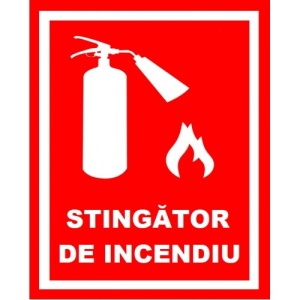 Indicator Pentru stingator de incendiu, Sticker autocolant