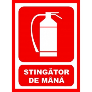 Indicator Pentru stingator de mana, Sticker autocolant