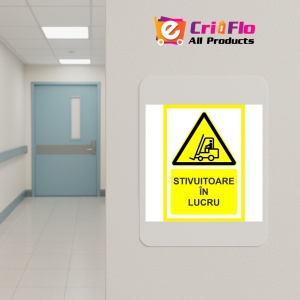 Indicator Pentru stivuitoare in lucru, Sticker autocolant - Img 4