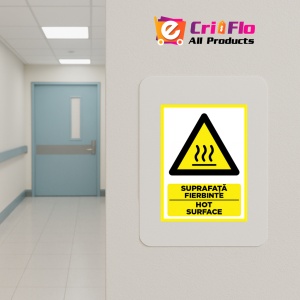 Indicator Pentru suprafata fierbinte hot surface, Sticker autocolant - Img 4