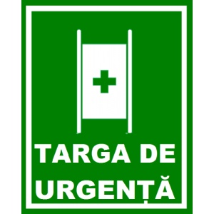 Indicator Pentru targa de urgenta, Sticker autocolant