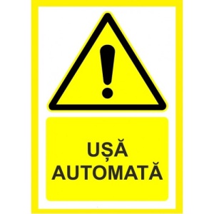 Indicator Pentru usa automata, Sticker autocolant
