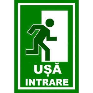 Indicator Pentru usa de intrare, Sticker autocolant