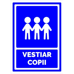 Indicator Pentru vestiar copii, Sticker autocolant