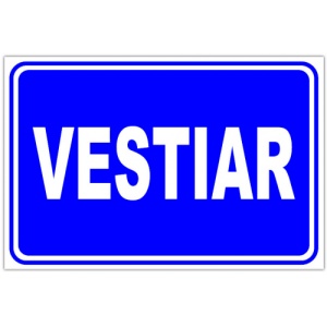 Indicator Pentru vestiar, Sticker autocolant
