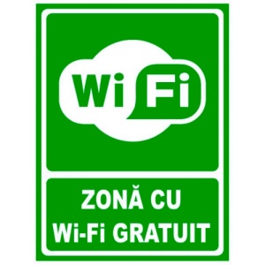 Indicator Pentru zona cu internet, Sticker autocolant