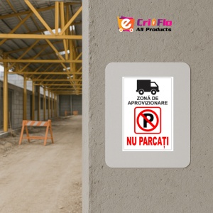 Indicator Pentru zona de aprovizionare nu parcati, Sticker autocolant - Img 5