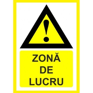 Indicator Pentru zona de lucru, Sticker autocolant