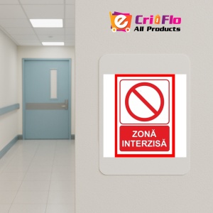 Indicator Pentru zona interzisa, Sticker autocolant - Img 3