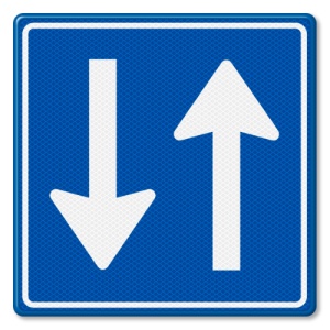 Indicator Permisa circulatia, Sticker autocolant