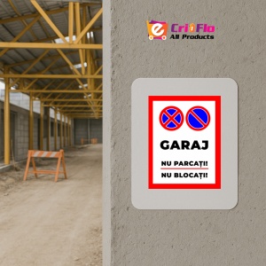 Indicator Placute garaj nu parcati nu blocati, Sticker autocolant - Img 5
