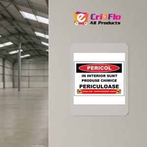 Indicator Placute in interior sunt produse chimice periculoase, Sticker autocolant - Img 3
