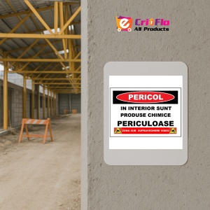 Indicator Placute in interior sunt produse chimice periculoase, Sticker autocolant - Img 5
