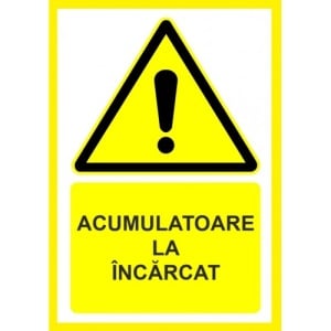 Indicator Placute pentru acumulatoare la incarcat, Sticker autocolant