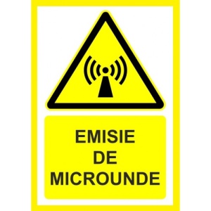 Indicator Placute pentru emisie de microunde, Sticker autocolant