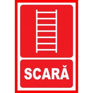 Indicator Placute pentru scara, Sticker autocolant
