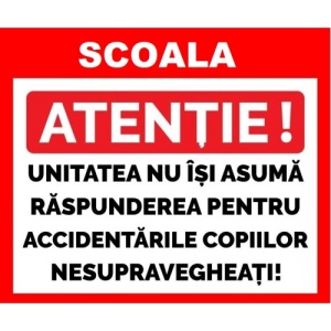 Indicator Placute pentru scoala, Sticker autocolant