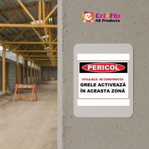 Indicator Placute utilajele de constructii grele activeaza in aceasta zona, Sticker autocolant - Img 5