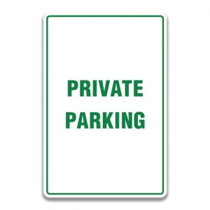 Indicator PRIVATE PARKING SIGN, Sticker autocolant