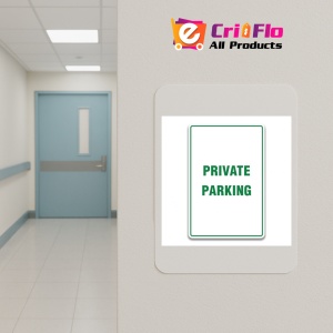 Indicator PRIVATE PARKING SIGN, Sticker autocolant - Img 3