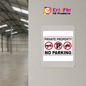Indicator Private property no parking, Sticker autocolant - Img 3