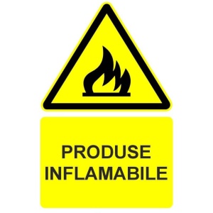 Indicator Produse inflamabile indicator de avertizare, Sticker autocolant