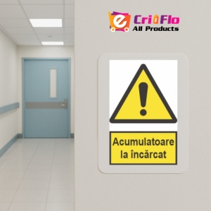 Indicator protectia muncii acumulatoare la incarcat, Sticker autocolant - Img 5