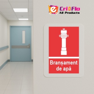 Indicator protectia muncii bransament de apa, Sticker autocolant - Img 5