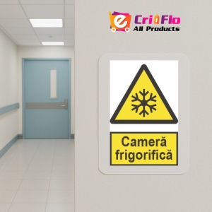 Indicator protectia muncii camera frigorifica, Sticker autocolant - Img 5