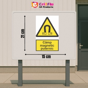 Indicator protectia muncii camp magnetic puternic, Sticker autocolant - Img 2