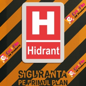 Indicator protectia muncii hidrant, Sticker autocolant - Img 3