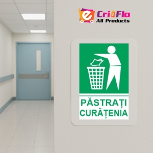 Indicator protectia muncii reciclare pastrati curatenia, Sticker autocolant - Img 5