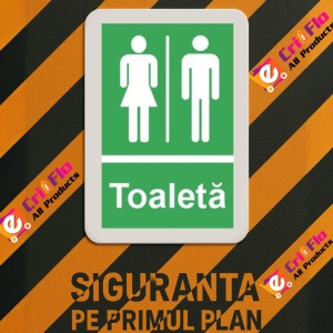 Indicator protectia muncii toaleta wc, Sticker autocolant - Img 3