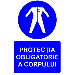 Indicator Protectia obligatorie a corpului indicator de obligativitate, Sticker autocolant