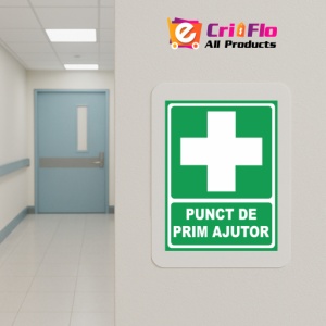 Indicator Punct de prim ajutor, Sticker autocolant - Img 5