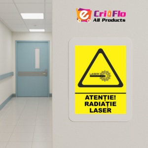 Indicator Radiatie laser, Sticker autocolant - Img 5